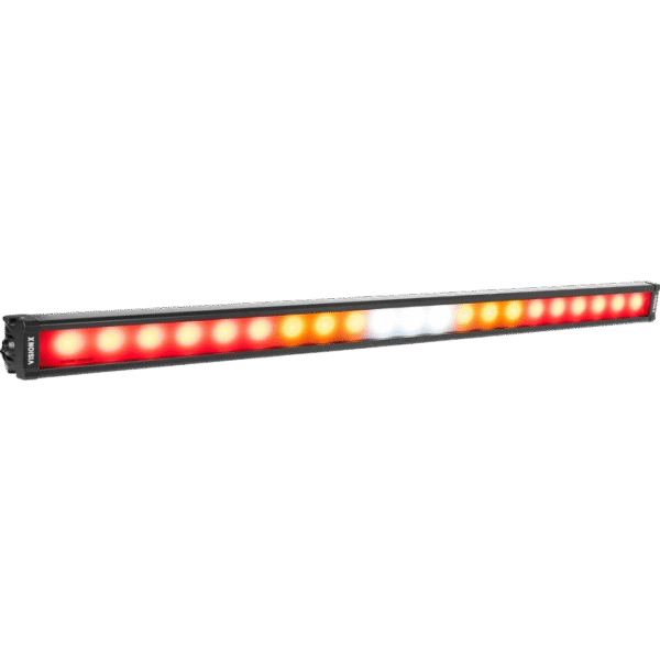 28" XPL CHASER BAR OUTSIDE RED BRAKE AND RUN, DS AMBER FLASH CENTER WHITE PS AMBER SOLID FEET MOUNT - Image 4
