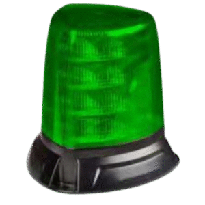 10-33V HD AEROTECH LED BEACON GREEN FLANGE (QUADRA STACK)