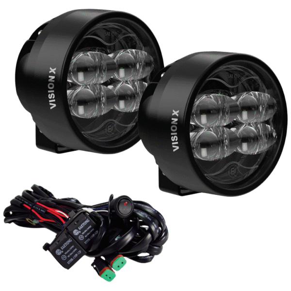 PAIR OF CANNON RACE 4 SAE & ECE FOG LIGHTS W/ HARNESS - Image 8