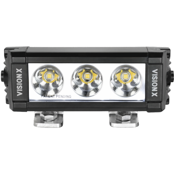 5.63" XPL SERIES HALO 3 LED SPOT BEAM LIGHT BAR INCLUDING END CAP MOUNTING L BRACKET AND HARNESS - Image 2