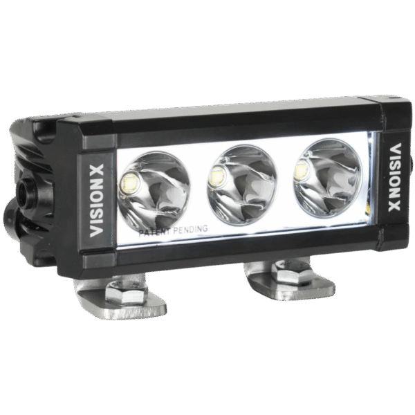 5.63" XPL SERIES HALO 3 LED SPOT BEAM LIGHT BAR INCLUDING END CAP MOUNTING L BRACKET AND HARNESS