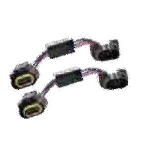 PAIR OF HIGH 4 ADAPTER WITH H13 PLUGS (KEEPS LOW BEAMS ON WHEN HIGH BEAM ACTIVATED)