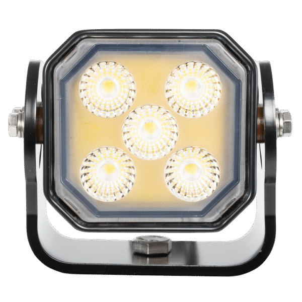 PROSPECTOR WORK LIGHT 5 SEVEN WATT LEDS BLACK HOUSING 10 DEGREE BEAM