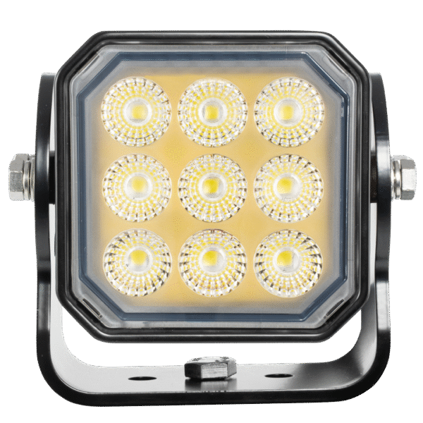 PROSPECTOR WORK LIGHT 9 SEVEN WATT LEDS BLACK HOUSING 10 DEGREE BEAM - Image 2