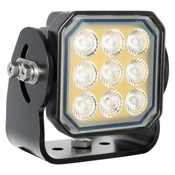 PROSPECTOR WORK LIGHT 9 SEVEN WATT LEDS BLACK HOUSING 10 DEGREE BEAM - Image 3