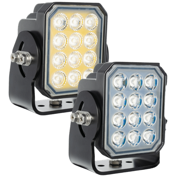 PROSPECTOR WORK LIGHT 12 SEVEN WATT LEDS BLACK HOUSING 10 DEGREE BEAM