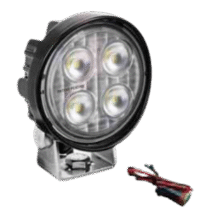 VL SERIES WORK LIGHT ROUND FOUR 3-WATT LEDS 40 DEGREE FLOOD PATTERN WITH DUETSCH CONNECTOR