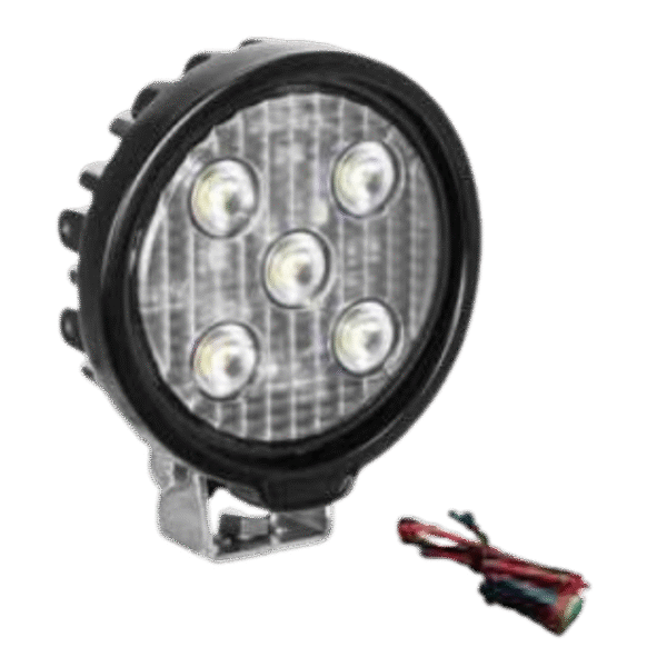 VL SERIES WORK LIGHT ROUND FIVE 4-WATT LEDS 40 DEGREE FLOOD PATTERN WITH DUETSCH CONNECTOR