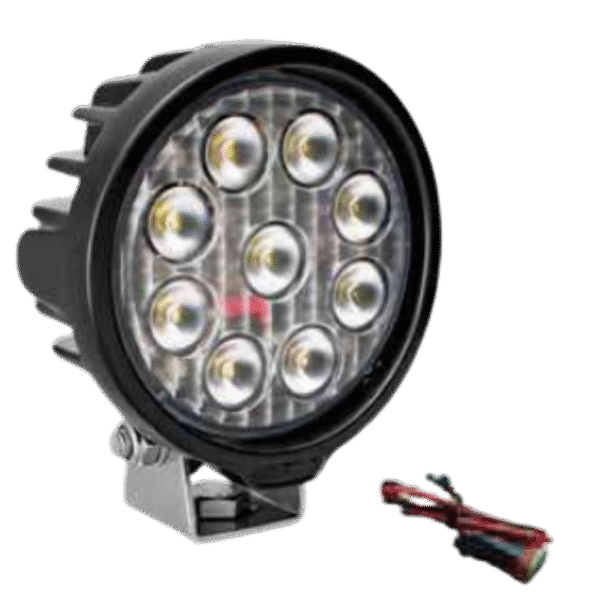 VL SERIES WORK LIGHT ROUND NINE 5-WATT LEDS 40 DEGREE FLOOD PATTERN WITH DUETSCH CONNECTOR - Image 4