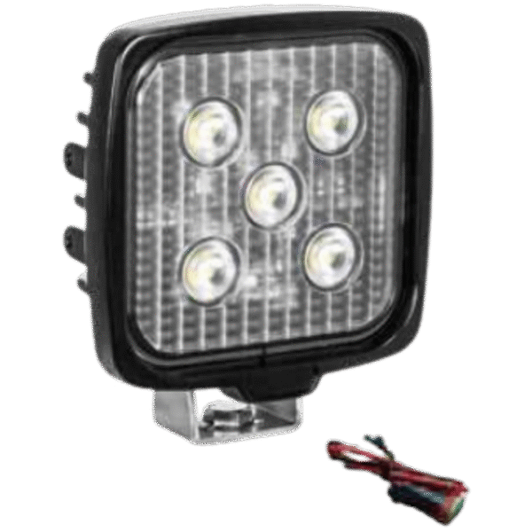 VL SERIES WORK LIGHT SQUARE FIVE 4-WATT LEDS 40 DEGREE FLOOD PATTERN WITH DUETSCH CONNECTOR