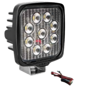 VL SERIES WORK LIGHT SQUARE NINE 5-WATT LEDS 40 DEGREE FLOOD PATTERN WITH DUETSCH CONNECTOR