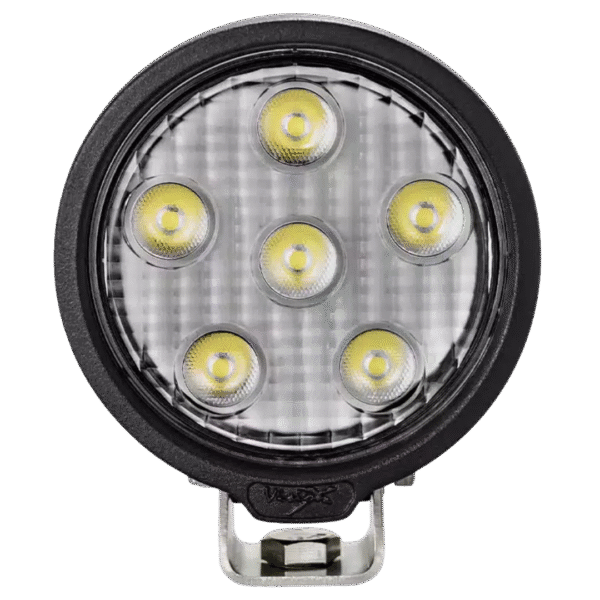 VL SERIES WORK LIGHT ROUND SIX 5-WATT LEDS 40 DEGREE FLOOD PATTERN WITH DUETSCH CONNECTOR - Image 2