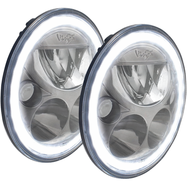 SINGLE 7" ROUND VX LED HEADLIGHT W/ LOW-HIGH-HALO - Image 5