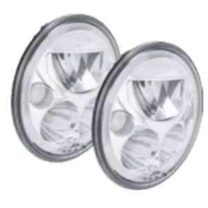 PAIR OF 7" ROUND VX LED HEADLIGHT W/ LOW-HIGH-HALO
