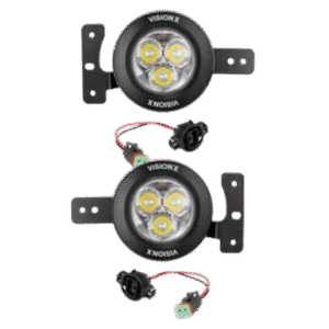 18+ JEEP JL / 20+ JT (PLASTIC BUMPER) FOG LIGHT KIT W/ (2) 3.7" CG2 MULTI-LED BROAD SPOT