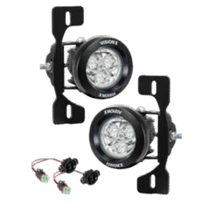 18+ JEEP JL / 20+ JT (METAL BUMPER) FOG LIGHT KIT W/ (2) 3.7" CG2 MULTI-LED BROAD SPOT