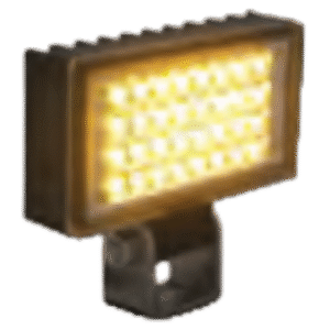 3.4" X 1.9" UTILITY FLOOD BLACK 32 AMBER LEDS