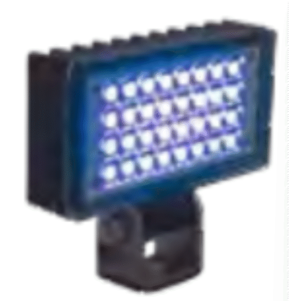 3.4" X 1.9" UTILITY FLOOD BLACK 32 BLUE LEDS