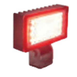 3.4" X 1.9" UTILITY FLOOD BLACK 32 RED LEDS