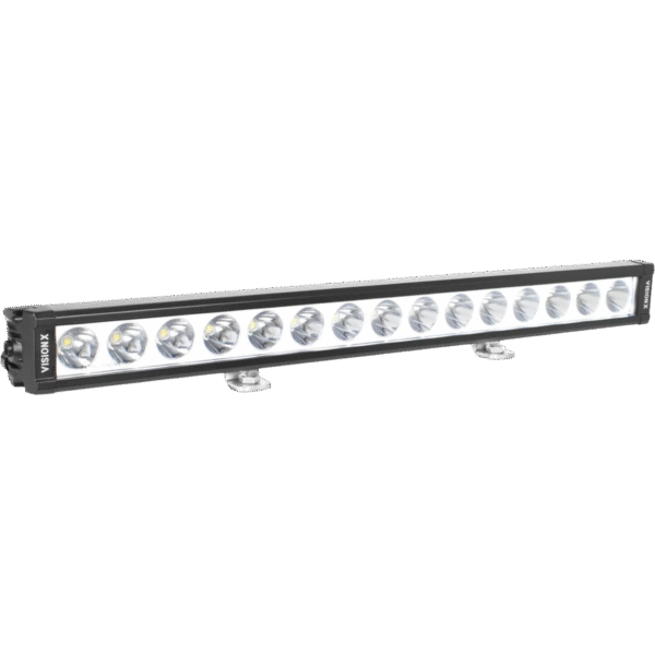 20.75" XPL SERIES HALO SELECTIVE YELLOW 15 LED SPOT LIGHT BAR INCLUDING END CAP MOUNTING L BRACKET - Image 3