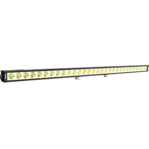 39.65" XPL SERIES HALO SELECTIVE YELLOW 30 LED SPOT LIGHT BAR INCLUDING END CAP MOUNTING L BRACKET
