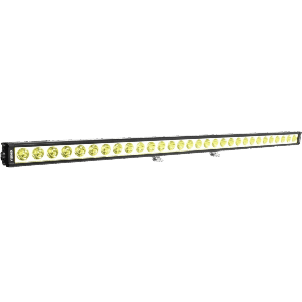 39.65" XPL SERIES HALO SELECTIVE YELLOW 30 LED SPOT LIGHT BAR INCLUDING END CAP MOUNTING L BRACKET