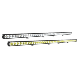 50.98" XPL SERIES HALO SELECTIVE YELLOW 39 LED SPOT LIGHT BAR INCLUDING END CAP MOUNTING L BRACKET