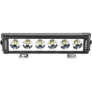 9.41" XPL SERIES HALO SELECTIVE YELLOW 6 LED SPOT LIGHT BAR INCLUDING END CAP MOUNTING L BRACKET AN