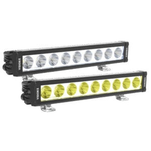 13.19" XPL SERIES HALO SELECTIVE YELLOW 9 LED SPOT LIGHT BAR INCLUDING END CAP MOUNTING L BRACKET A