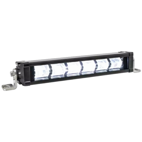 12" XPL SAE J-583 AUXILIARY FOG LIGHT BAR 6 LED SELECTIVE YELLOW INCLUDING END MOUNT AND HARNESS - Image 2