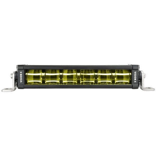 12" XPL SAE J-583 AUXILIARY FOG LIGHT BAR 6 LED SELECTIVE YELLOW INCLUDING END MOUNT AND HARNESS - Image 4