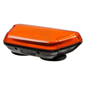 9.84" 10-80V AEROTECH MINI BAR AMBER CLEAR LENS MAG BASE WITH LEAD (SINGLE STACK)