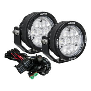 PAIR OF 4.7" CG2 MULTI-LED CANNON SAE J581 HIGH BEAM W/HARNESS