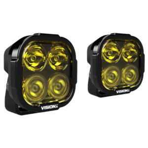 PAIR OF DURALUX GEN2 DRIVING LIGHT, 4-LED, 60-20 COMBO DRIVING BEAM WITH DRL, SELECTIVE YELLOW