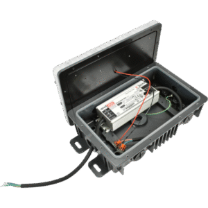 JUNCTION BOX LIGHT 50 WATT 30-LED FLOOD 60 DEGREE 90-277VAC FROSTED LENS