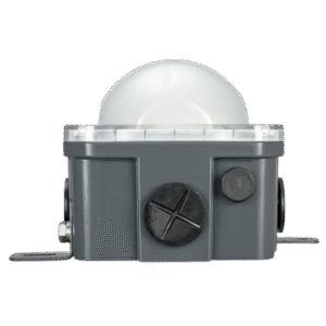 JUNCTION BOX LIGHT 10 WATT ULTRA WIDE FLOOD 90-277VAC GREY HOUSING 5000K GREEN LENS