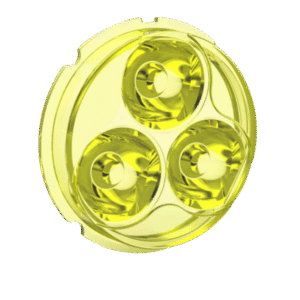 PAIR OF CANNON RACE 3 SPOT SELECTIVE YELLOW LENSES