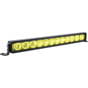 25" XPR HALO 10W LIGHT BAR SELECTIVE YELLOW 12 LED TILTED OPTICS FOR MIXED BEAM