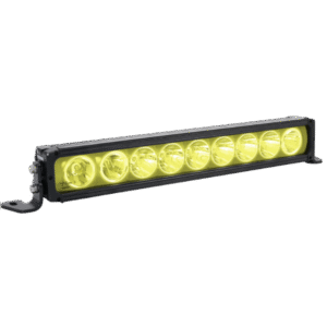 19"  XPR HALO 10W LIGHT BAR SELECTIVE YELLOW 9 LED TILTED OPTICS FOR MIXED BEAM